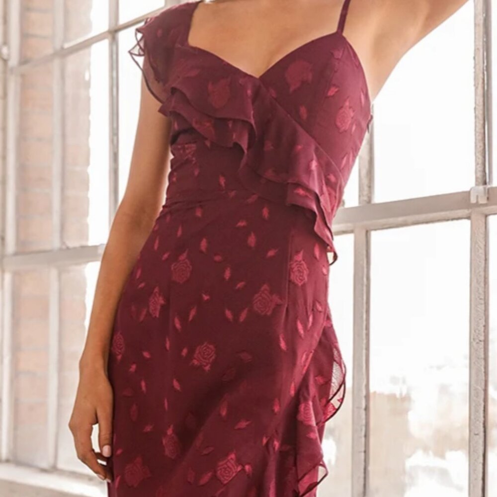 Lulus XL Burgundy Dress